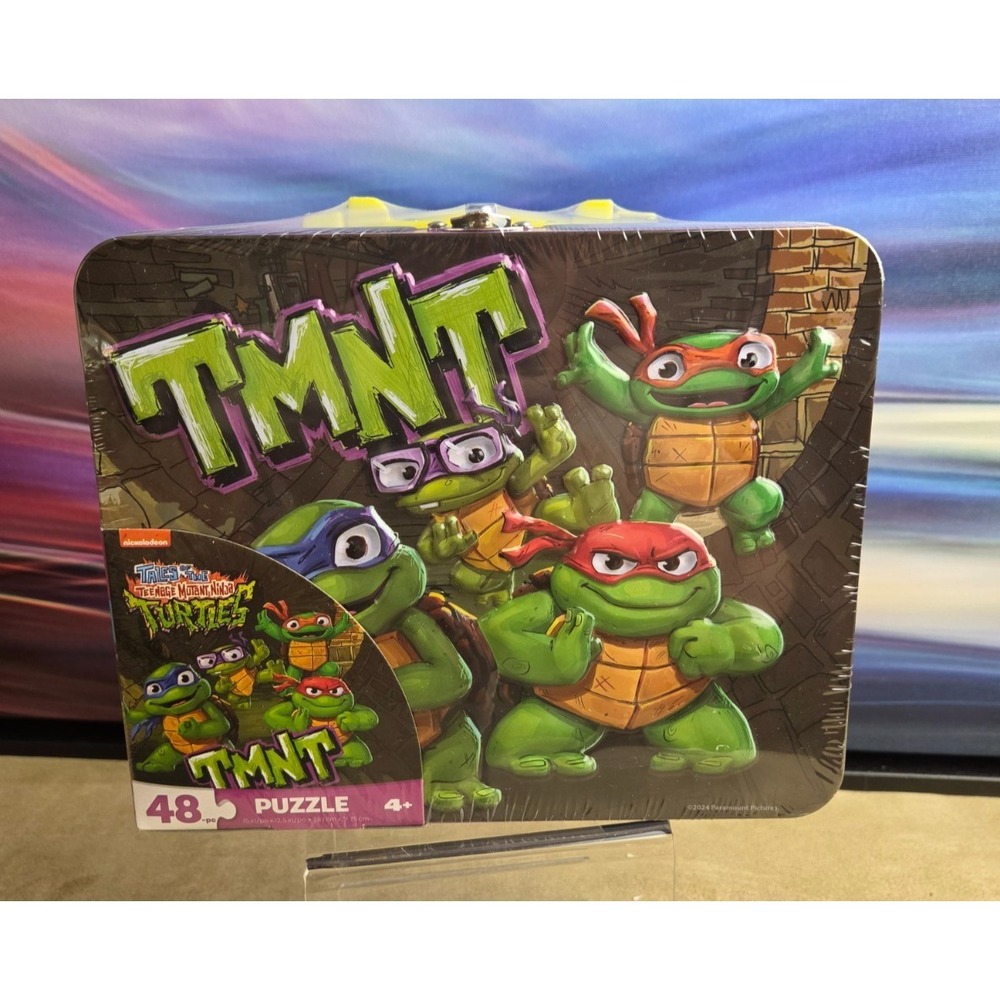 Teenage Mutant Ninja Turtles 48pc 12.5"x15" Puzzle in Lunchbox, Nickelodeon NEW